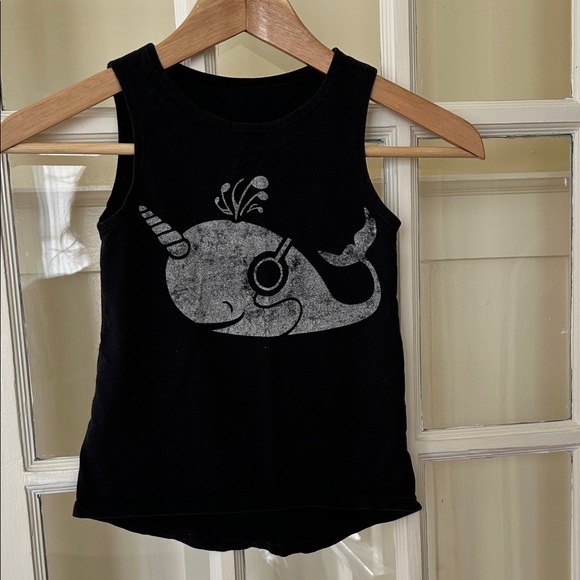 Vintage Other - Black Narwhal Kids Tank Top
